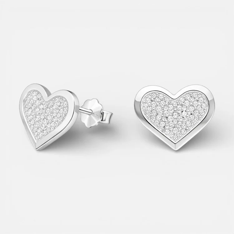 Aro Corazón Circones Plata